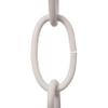 RCH Hardware CH-S56-10-WHT-3 | 8 Gauge Decorative Solid Steel Standard Link Fixture Chain | 3 Foot Increments |White Finish view 1