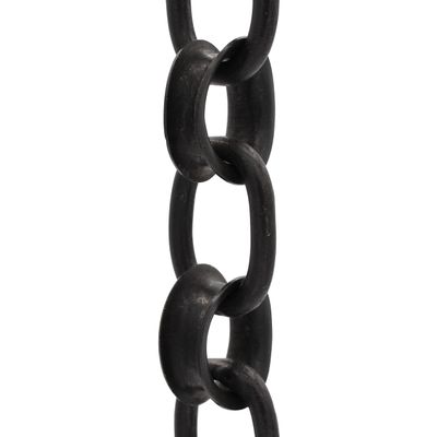 RCH Hardware CH-24-OBB-3 Decorative Solid Brass Chain for Hanging, Lighting-Round Welded Links (3 ft/1 Yard) (Oil Bronzed Black)