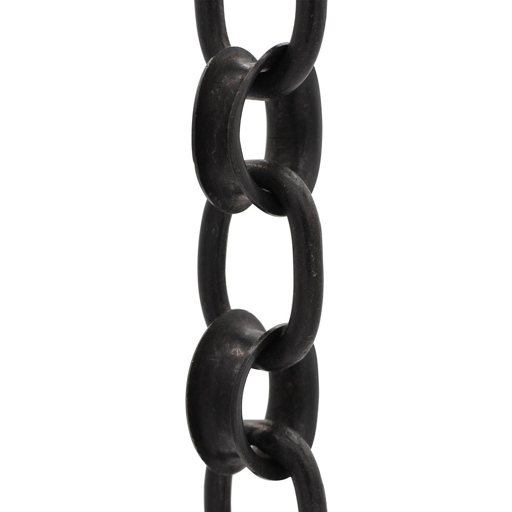 RCH Hardware CH-24-OBB-3 Decorative Solid Brass Chain for Hanging, Lighting-Round Welded Links (3 ft/1 Yard) (Oil Bronzed Black)