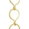 RCH Hardware CH-04R-PB-3 Decorative Solid Brass Chain for Hanging, Lighting-Sleek Round Unwelded Links (3 ft/1 Yard) view 1
