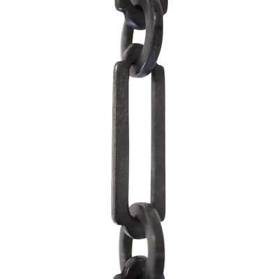 RCH Hardware CH-21-OBB-3 Decorative Oil Bronzed Black Solid Brass Chain for Hanging, Lighting-Rectangles with Circular Connecting Rings and Welded Links (3 ft/1 Yard)