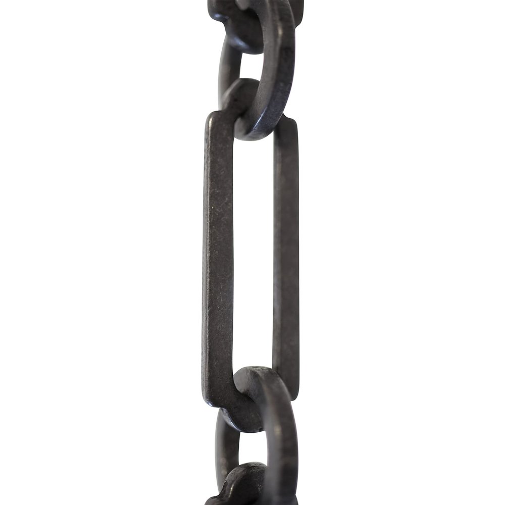 RCH Hardware CH-21-OBB-3 Decorative Oil Bronzed Black Solid Brass Chain for Hanging, Lighting-Rectangles with Circular Connecting Rings and Welded Links (3 ft/1 Yard)