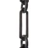 RCH Hardware CH-21-OBB-3 Decorative Oil Bronzed Black Solid Brass Chain for Hanging, Lighting-Rectangles with Circular Connecting Rings and Welded Links (3 ft/1 Yard) view 1