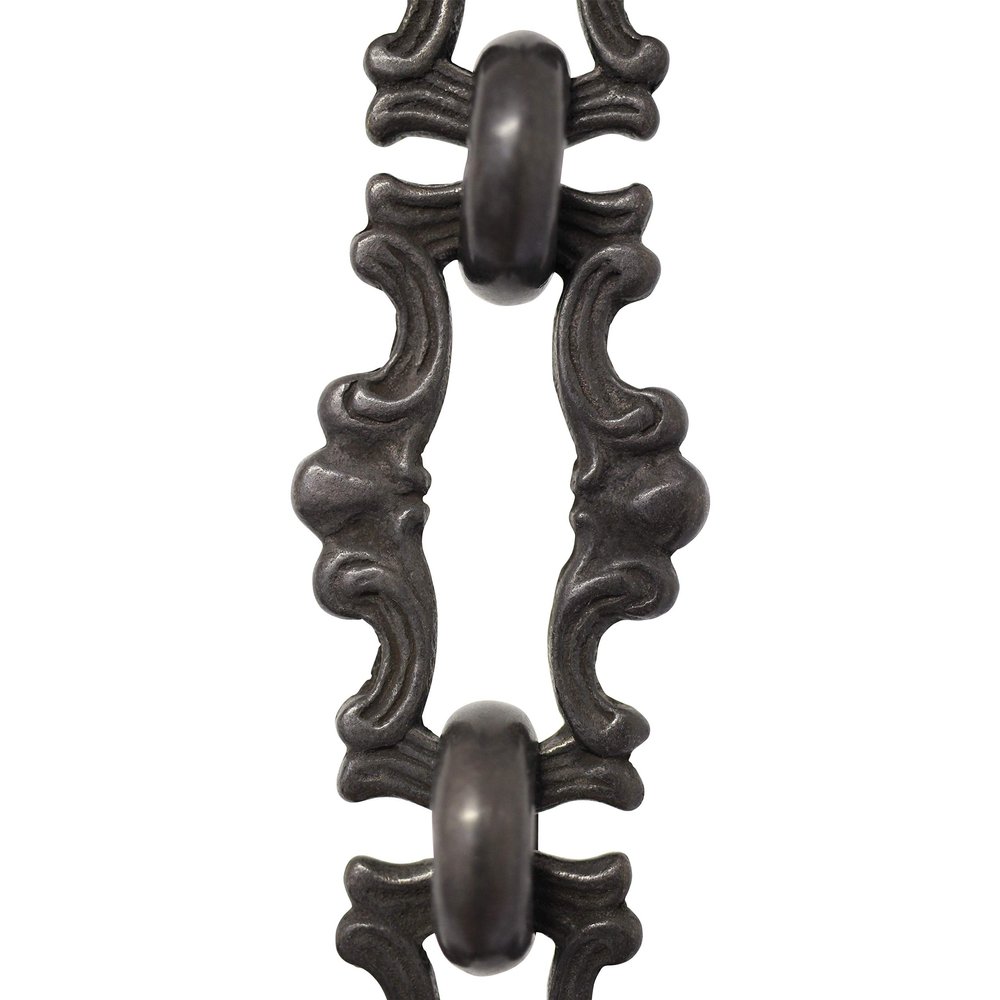RCH Hardware CH-02-OBB-3 Decorative Oil Bronzed Black Solid Brass Chain for Hanging, Lighting - Motif Welded Links (3 ft/1 Yard)