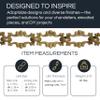 RCH Hardware CH-02-OBB-3 Decorative Oil Bronzed Black Solid Brass Chain for Hanging, Lighting - Motif Welded Links (3 ft/1 Yard) view 2