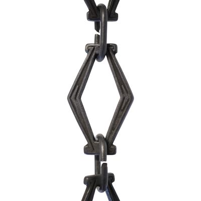 RCH Hardware Ch-22-OBB-3 Decorative Oil Bronzed Black Solid Brass Chain for Hanging, Lighting - Hexagonal Design Unwelded Links (3 ft/1 Yard)