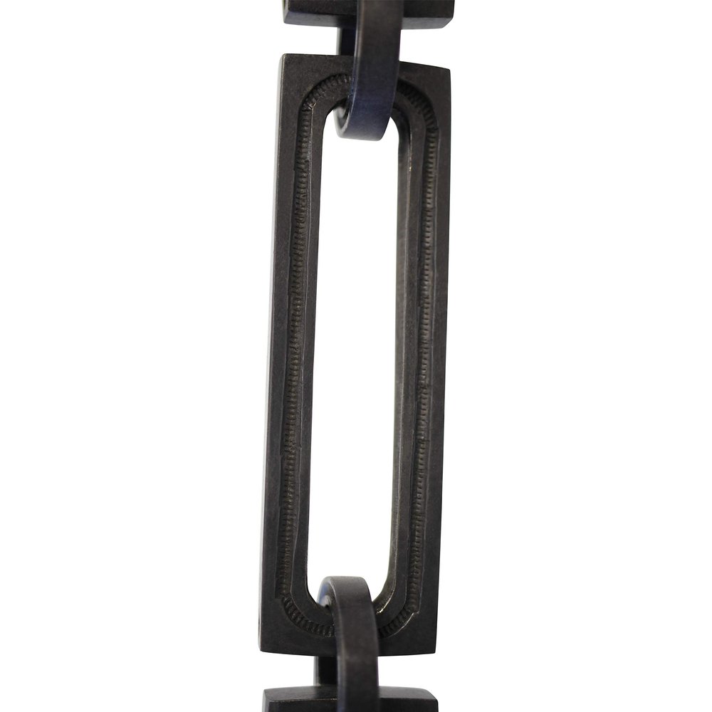 RCH Hardware CH-29-OBB-3 Decorative Oil Bronzed Black Solid Brass Chain for Hanging, Lighting - Rectangular Hinge with Squared Edges (3 ft/1 Yard)