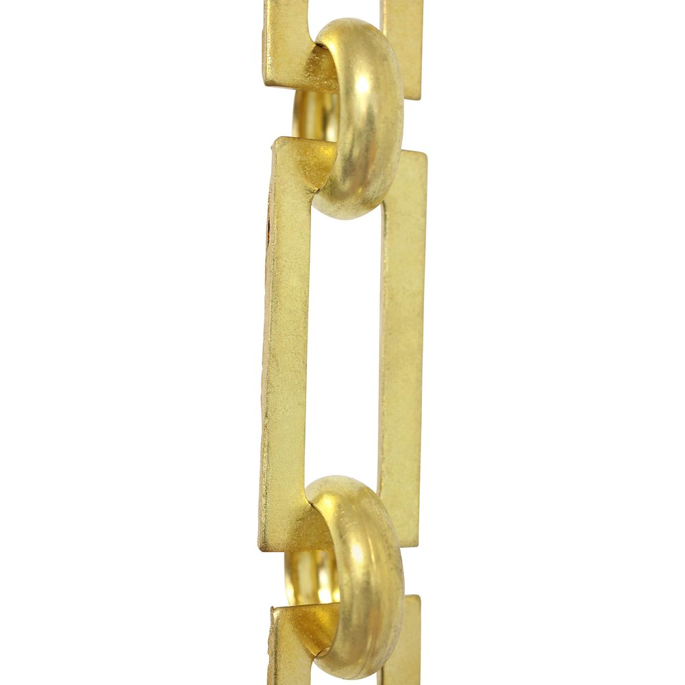 RCH Hardware CH-01-AD-3 Decorative Acid Dipped Solid Brass Chain for Hanging, Lighting - Rectangular Square Edge and Unwelded Links (3 ft/1 Yard)