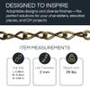 RCH Hardware CH-S50-12-PB-3 | 10 Gauge Decorative Solid Steel Single Jack Fixture Chain | 3 Foot Increments | Polished Brass Finish view 2