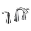 Moen Glyde Chrome Two-Handle 8-Inch Widespread High Arc Modern Bathroom Sink Faucet, Valve Required, T6173 view 1