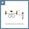 Moen Glyde Chrome Two-Handle 8-Inch Widespread High Arc Modern Bathroom Sink Faucet, Valve Required, T6173 view 2