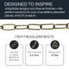 RCH Hardware CH-33B-OBB-3 Decorative Oil Bronzed Black Solid Brass Chain for Hanging, Lighting - Standard Unwelded Links (3 ft/1 Yard) view 2