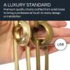 RCH Hardware CH-19-PN-3 Decorative Polished Nickel Solid Brass Chain for Hanging, Lighting - Rectangles with Rounded Edge and Unwelded Links (3 ft/1 Yard) view 3