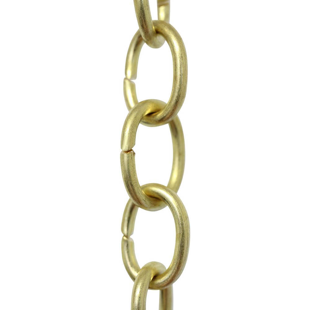 RCH Hardware CH-42-AD-3 Decorative Acid Dipped Solid Brass Chain for Hanging, Lighting - Small Oval Wire Unwelded Links (3 ft/1 Yard)