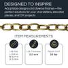 RCH Hardware CH-42-AD-3 Decorative Acid Dipped Solid Brass Chain for Hanging, Lighting - Small Oval Wire Unwelded Links (3 ft/1 Yard) view 2