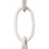 RCH Hardware CH-S56-12-WHT-3 | 10 Gauge Decorative Solid Steel Standard Link Fixture Chain | 3 Foot Increments |White Finish view 1