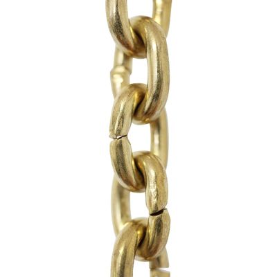 RCH Hardware CH-25-PB-3 Decorative Solid Chain for Hanging, Lighting-Small Standard Un-Welded Links (3 ft/1 Yard) (Polished Brass)