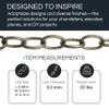 RCH Hardware CH-S56-11S-PB-3 |9 Gauge Steel Chandelier Chain for Lighting and Hanging Fixtures - Standard Links (3 ft/1 Yard, Polished Brass) view 2