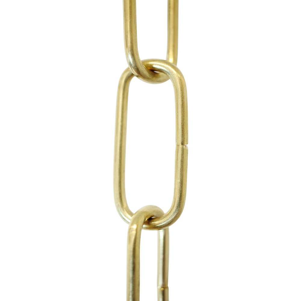 RCH Hardware CH-33B-PB-3 Decorative Polished Solid Brass Chain for Hanging, Lighting - Standard Unwelded Links (3 ft/1 Yard)