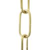RCH Hardware CH-33B-PB-3 Decorative Polished Solid Brass Chain for Hanging, Lighting - Standard Unwelded Links (3 ft/1 Yard) view 1