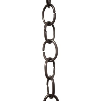RCH Hardware CH-06-OBB-3 Decorative Solid Brass Chain for Hanging Light Oval Unwelded Links-Oil Bronzed Black Finish (3 ft/1 Yard)
