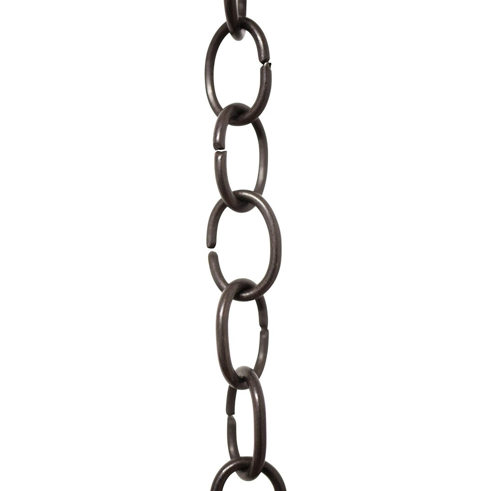 RCH Hardware CH-06-OBB-3 Decorative Solid Brass Chain for Hanging Light Oval Unwelded Links-Oil Bronzed Black Finish (3 ft/1 Yard)
