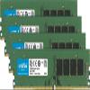 Crucial 16GB Kit (4GBx4) DDR4 2400 MT/s (PC4-19200) SR x8 DIMM 288-Pin Memory - CT4K4G4DFS824A view 1