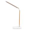 Lichamp Dimmable LED Desk Lamp with USB Charging Port, Touch Control Foldable Gooseneck Free Rotation Adjustable Eye Care Table Lamp, Bedside Reading Light with UL AC Adapter (Pink Gold) view 1