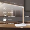 Lichamp Dimmable LED Desk Lamp with USB Charging Port, Touch Control Foldable Gooseneck Free Rotation Adjustable Eye Care Table Lamp, Bedside Reading Light with UL AC Adapter (Pink Gold) view 2