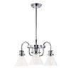 Maxim Lighting Seafarer 3-Light Chandelier | Polished Chrome Steel Finish | Seedy Wire Glass Shade | Industrial Indoor Light Fixture | Ideal for Dining Rooms & Entryways | Dimmable | 26116CDPC view 1