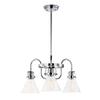 Maxim Lighting Seafarer 3-Light Chandelier | Polished Chrome Steel Finish | Seedy Wire Glass Shade | Industrial Indoor Light Fixture | Ideal for Dining Rooms & Entryways | Dimmable | 26116CDPC view 3