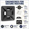 Kable Kontrol Zip Tie Mounts, 1/2 Black, 100 Pcs Adhesive Backed view 4