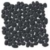 CNK Tile Primo Black Pebble Tile - 12" x 12" Polished Natural Stone for Bathroom Kitchen Backsplash Floor and Wall Decor - Durable Slip-Resistant Easy Installation Modern Aesthetic - Pack of 1 view 1