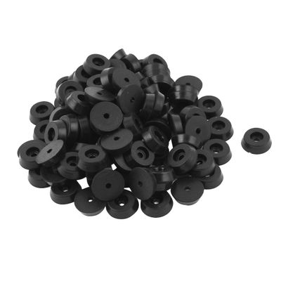 uxcell 100Pcs 5mmx18mm Conical Rubber Furniture Bumper Foot Cover Pad Black