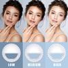 Meifigno Selfie Ring Light, [Rechargeable] with 36 LED Lights, 3-Level Adjustable Brightness Clips On Phone Ring Light Compatible with iPhone 16 15 14 13 12 11 Plus Pro Max iPad Laptop Samsung, White view 3