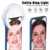 Meifigno Selfie Ring Light, [Rechargeable] with 36 LED Lights, 3-Level Adjustable Brightness Clips On Phone Ring Light Compatible with iPhone 16 15 14 13 12 11 Plus Pro Max iPad Laptop Samsung, White view 4