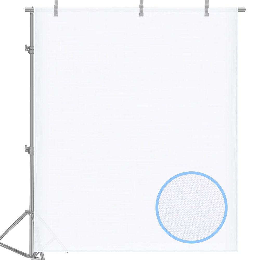 Neewer 2 Yard x 60 Inch/1.8M x 1.5M Polyester White Seamless Diffusion Fabric for Photography Softbox,Light Tent and Lighting Light Modifier