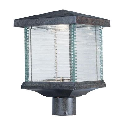 Maxim Lighting Triumph VX Outdoor Lantern | Earth Tone Finish | Clear Glass Shade | Transitional Outdoo Lantern | Ideal for Porches, Entryways & Patios | Dimmable | 55735CLET