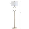 JONATHAN Y April 61" Metal LED Floor Lamp Hoop Design, Brass Gold view 4