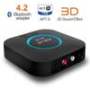 Audio Bluetooth Receiver,HiFi Wireless Audio Adapter,Bluetooth 4.2 Receiver with 3D Surround AptX Low Latency for Home and Car Music Stereo Streaming (Pair 2 at Once) view 2