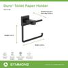 Symmons 363TR-MB Duro Wall-Mounted Towel Ring in Matte Black view 3