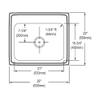 Elkay PSR25221 1-Hole Gourmet 22-Inch x 25-Inch Single Basin Drop-Inch Stainless Steel Kitchen Sink view 2
