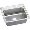 Elkay PSR25221 1-Hole Gourmet 22-Inch x 25-Inch Single Basin Drop-Inch Stainless Steel Kitchen Sink view 3