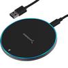 SABRENT 10W qi Wireless Fast Charger Charging Pad, Universally Compatible with All qi Enabled Phones [AC Adapter Not Included] Black (WL-QIFC) view 1
