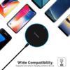 SABRENT 10W qi Wireless Fast Charger Charging Pad, Universally Compatible with All qi Enabled Phones [AC Adapter Not Included] Black (WL-QIFC) view 3