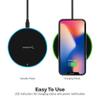 SABRENT 10W qi Wireless Fast Charger Charging Pad, Universally Compatible with All qi Enabled Phones [AC Adapter Not Included] Black (WL-QIFC) view 4