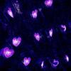 WONFAST Solar Heart String Lights, Waterproof 20ft 30 LED Heart-Shaped 8 Mode Solar Starry Lighting Christmas Fairy String Lights for Gardens Path Homes Wedding Party Decor(Purple) view 3