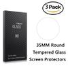 Youniker 3 Pack Universal Round Watch Screen Protector Tempered Glass, 35mm Generic Watch Screen Protector Foils Glass 9H Hardness 0.3MM Slim, Anti-Scratch, Anti-Fingerprint, Bubble Free (35MM) view 1