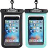 Hiearcool Waterproof Phone Pouch, Waterproof Phone Case, Black&Green 2-Pack view 1