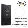 Youniker 3 Pack Universal Round Watch Screen Protector Tempered Glass, 38mm Generic Watch Screen Protector Foils Glass 9H Hardness 0.3MM Slim, Anti-Scratch, Anti-Fingerprint, Bubble Free (38MM) view 1